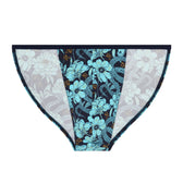 Briefs with floral pattern on a white background